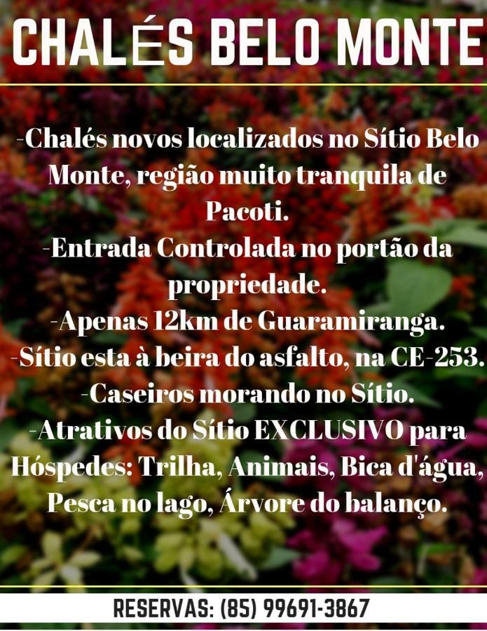 Chale Suico - Chales Belo Monte - Sitio Belo Monte Pacoti Ngoại thất bức ảnh